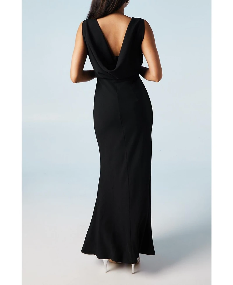 Coast Cowl Back Maxi Bridesmaid Dress