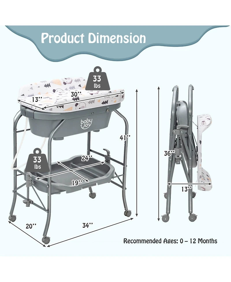 Costway Baby Changing Table