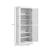 Slickblue Durable Multi-Purpose Kitchen Storage Cabinet for Appliances Utensils and Pantry Items