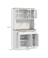 Slickblue Spacious Multi-Purpose Kitchen Storage Cabinet for Efficient Utensils and Pantry Storage