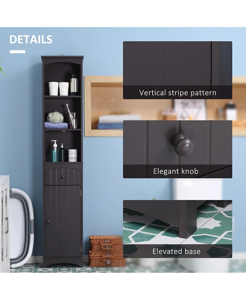 Slickblue Compact Bathroom Storage Cabinet with Durable Build for Towels and Essentials