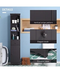Slickblue Compact Bathroom Storage Cabinet with Durable Build for Towels and Essentials