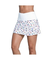 Lucky Love Pickleball Medley Scallop 14 inch Womens Skirt