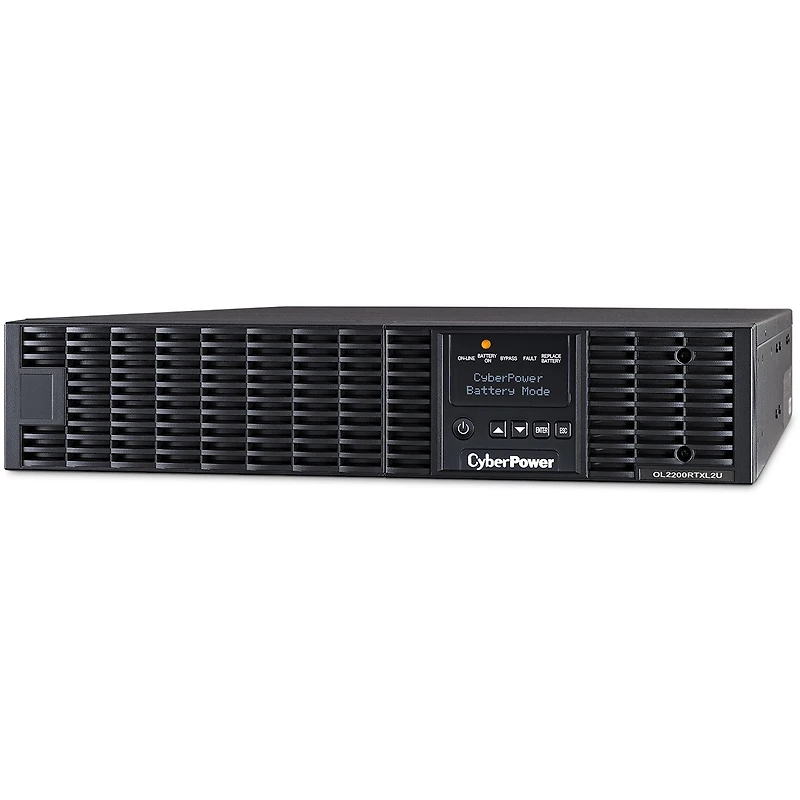 CyberPower Smart App Online 2200VA / 1800W 2U Rack/Tower Pure Sine Wave Ups, Double-Conversion Topology, 7 Outlets, Lcd Control Panel