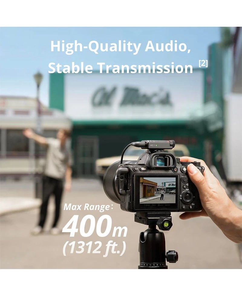 Dji Mic Mini 2.4GHz 2-Person Clip-On Digital Wireless Microphone System with Charging Case