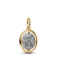 Pandora Two Tone Cupids Medallion Charms