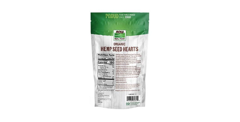 Now Foods Hemp Seed Hearts, Unflavor 8 Oz