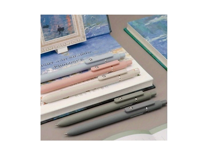 Htutwoo 20 Black Refills And 5 Multi-Coloured Pens, 1 Set Of 25 0.5mm Fine-Tip Pens, Fast-Drying, Lint-Free And Durable Ink For A Smooth Writing Exper
