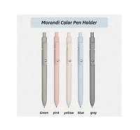 Htutwoo Gel Pens 10 Pcs 0.5mm Black Ink Pens Fine Point Smooth Writing Pens With Silicone Grip High-End Series Metal Clip Retractable Pens For Journal