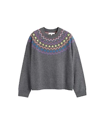 Chinti & Parker Women's Wool Cashmere Star Yoke Sweater