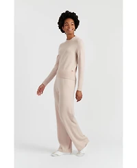 Chinti & Parker Women's Wool Cashmere Cropped Sporty Sweater