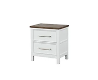 Casainc Two-Tone Nightstand Storage Cabinet