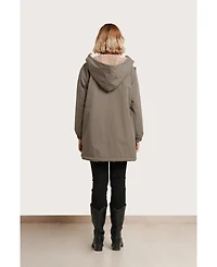 Nom Maternity Scottie Before & After Coat