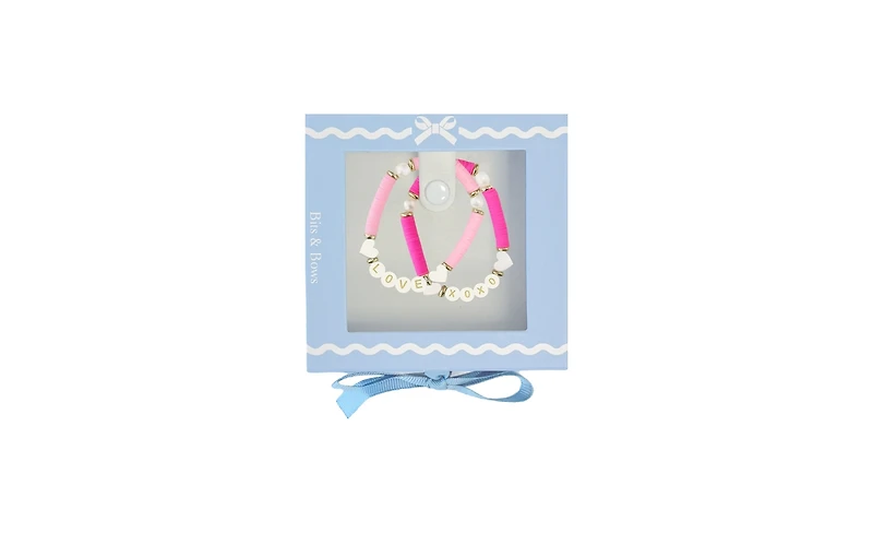 Bits & Bows Girls Love Bracelet Boxed Set