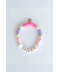 Bits & Bows Girls Bff Bracelet in Pink