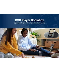 Emerson Edl-2560H Bluetooth Boombox Dvd Player with 7'' Lcd Screen and Radio