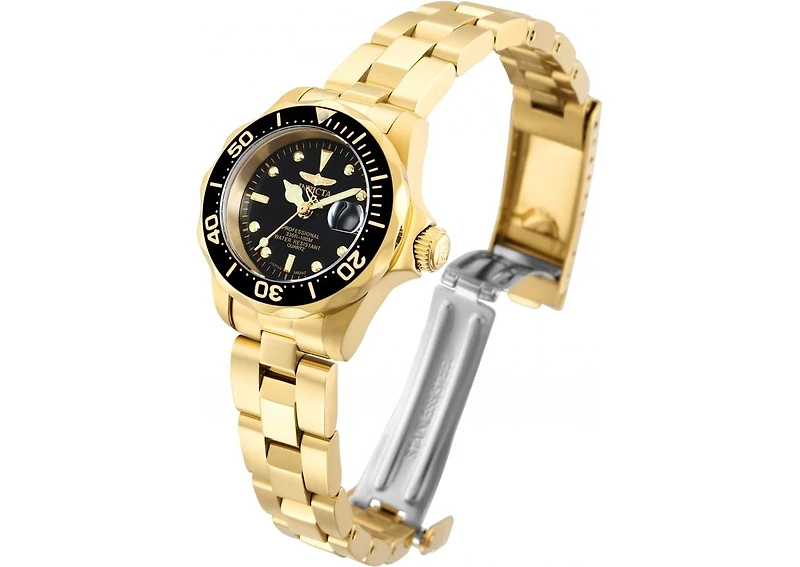 Invicta Women's 8943 Pro Diver Quartz 3 Hand Black Dial Watch