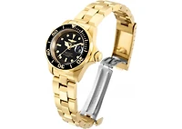 Invicta Women's 8943 Pro Diver Quartz 3 Hand Black Dial Watch
