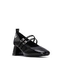 Women's Block Heel Pointy Toe Pumps By Xti