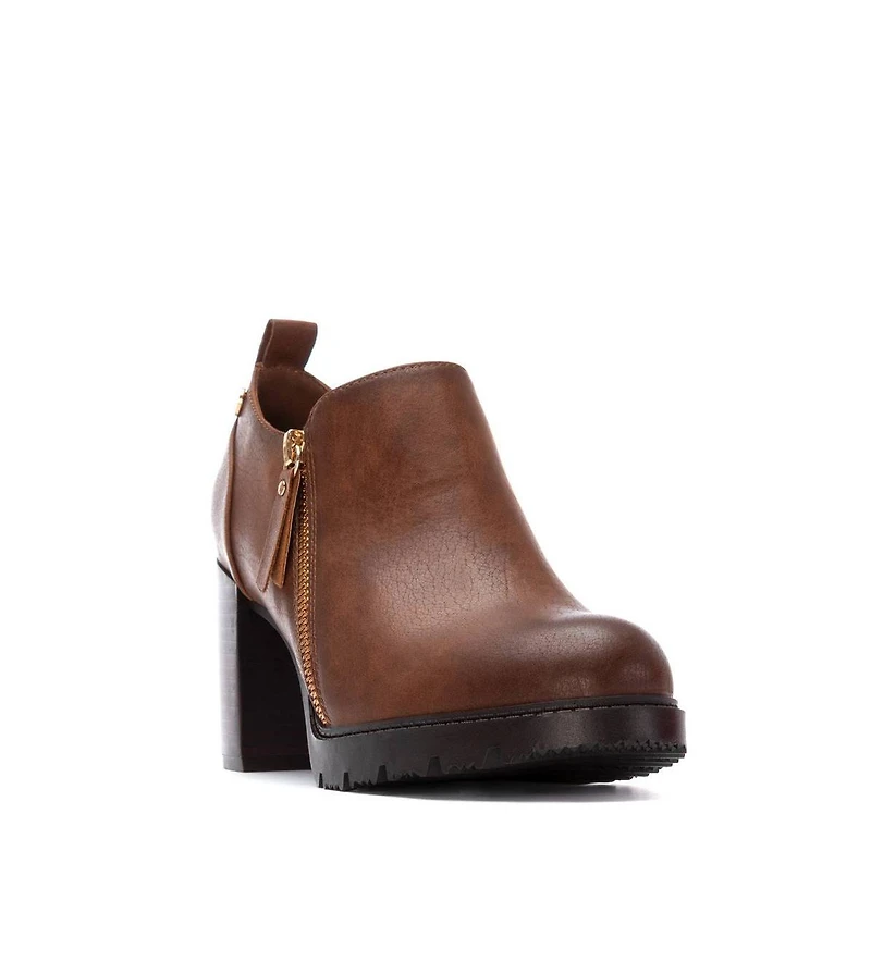 Women's Zipper Block Heel Pumps By Xti