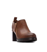Women's Zipper Block Heel Pumps By Xti