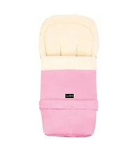 Cover Baby Baby Cover 0-3 Years Scandinavian Organic Wool Adjustable Footmuff in Barbie Pink