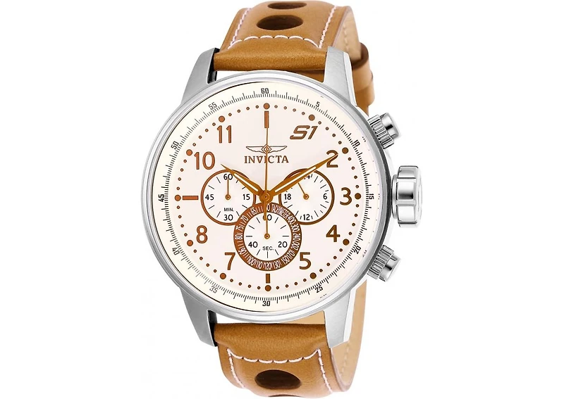 Invicta Men's 25725 S1 Rally Quartz Chronograph Ivory Dial Watch