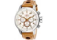Invicta Men's 25725 S1 Rally Quartz Chronograph Ivory Dial Watch
