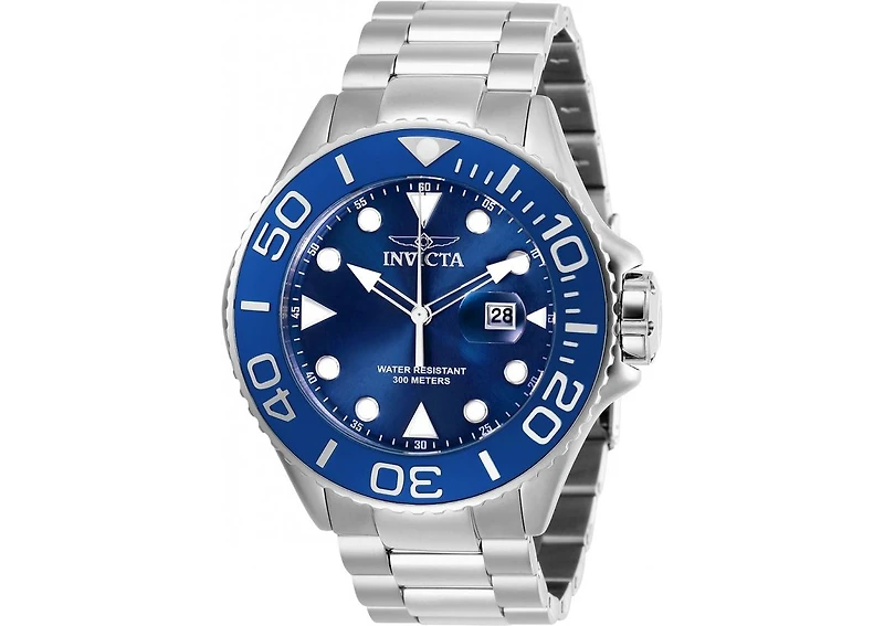 Invicta Men's 28766 Pro Diver Quartz 3 Hand Blue Dial Watch