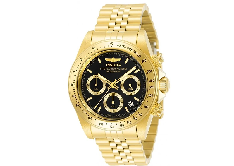 Invicta Men's 31001 Speedway Quartz Chronograph Black Dial Watch