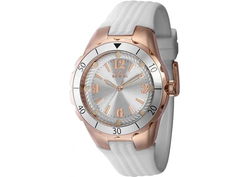 Invicta Women's 40311 Angel Quartz 3 Hand Silver Dial Watch
