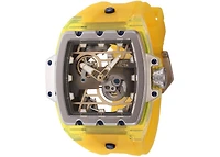 Invicta Men's 44265 Anatomic Automatic 2 Hand Gunmetal, Dark Blue, Gold, Silver Dial Watch