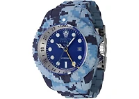Invicta Men's 45940 Reserve Quartz 3 Hand Blue Dial Watch