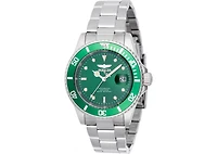 Invicta Men's 47355 Pro Diver Quartz 3 Hand Green Dial Watch