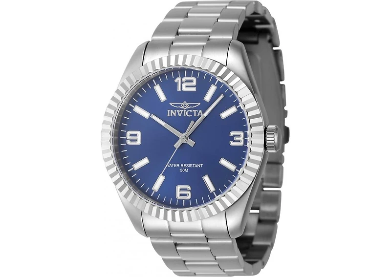 Invicta Men's 47451 Specialty Quartz 3 Hand Blue Dial Watch