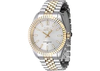 Invicta Men's Specialty Quartz 3 Hand Silver Dial Watch