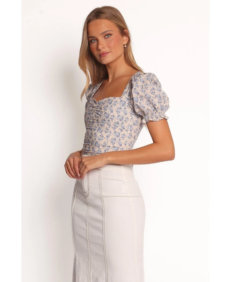 Petal and Pup Noel Cotton Top - Parisian Bloom