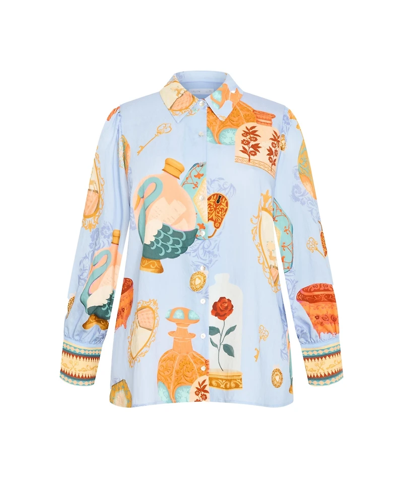 City Chic Plus Refined Beauty Shirt