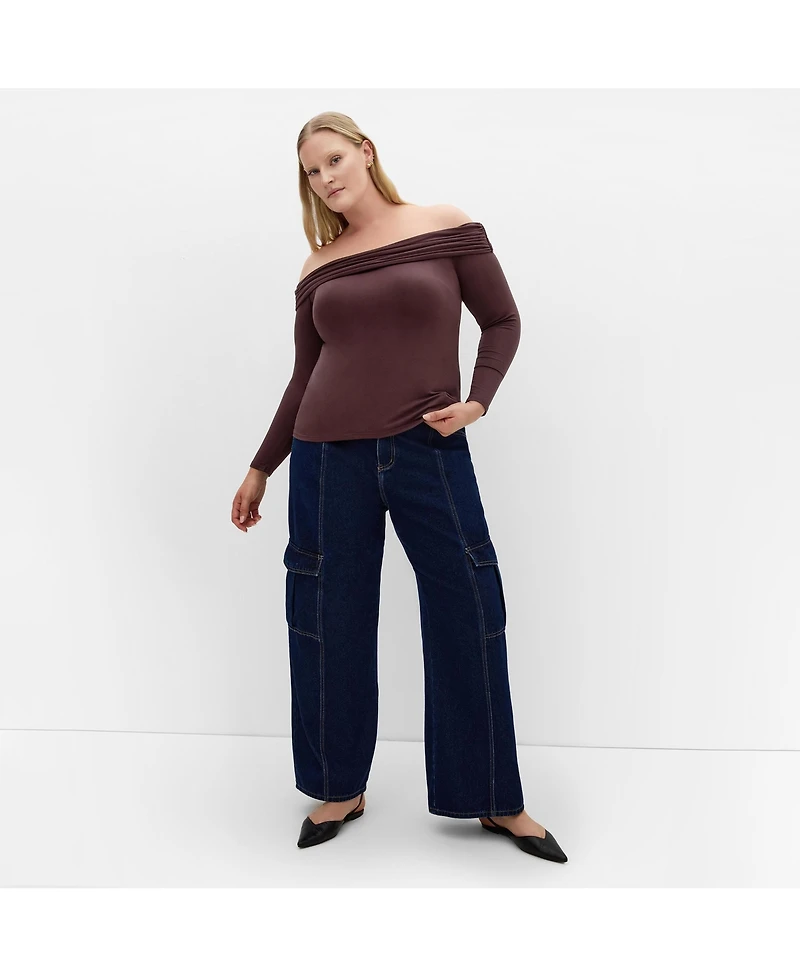 City Chic Women's Plus Jojo Knit Top