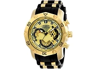 Invicta Men's 23427 Pro Diver Quartz Multifunction Gold Dial Watch