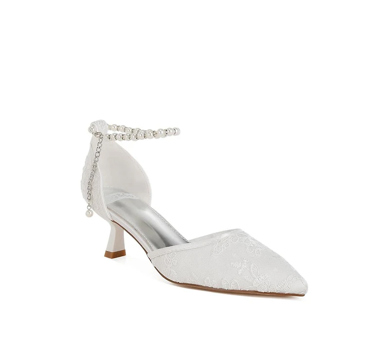 Laika Lace Kitten Heel Sandals Women