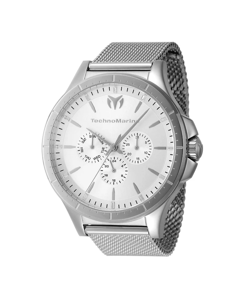 Technomarine Men's Tm-822017 MoonSun Quartz Chronograph Silver