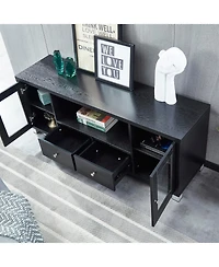 Streamdale Furniture Elegant and Spacious Storage Cabinet with Cable Management