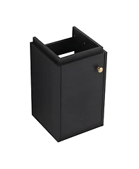 Simplie Fun Compact Wall Mount Small Bathroom Vanity with Ceramic Sink