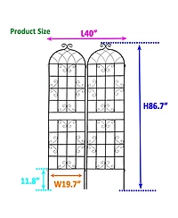 Streamdale Furniture Streamdale 86.7" Rustproof Garden Trellis (2)