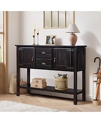 Streamdale 48" Wood Sideboard Console Table - Espresso