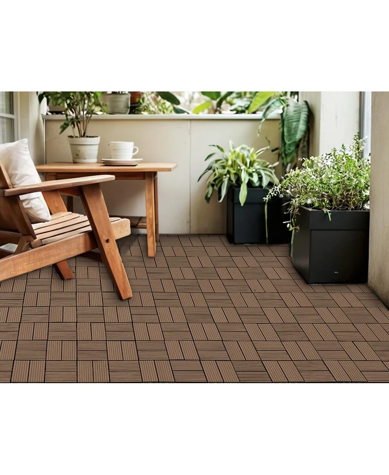 Streamdale Wood-Plastic Composite Deck Tiles (20pcs)