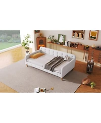 Streamdale Furniture Twin Upholstered Daybed with 4 Support Legs