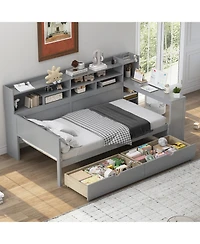 Streamdale Furniture Twin Daybed with Storage & Desk