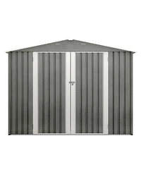 Streamdale Furniture 8x6 Ft Outdoor Storage Shed with Metal Foundation